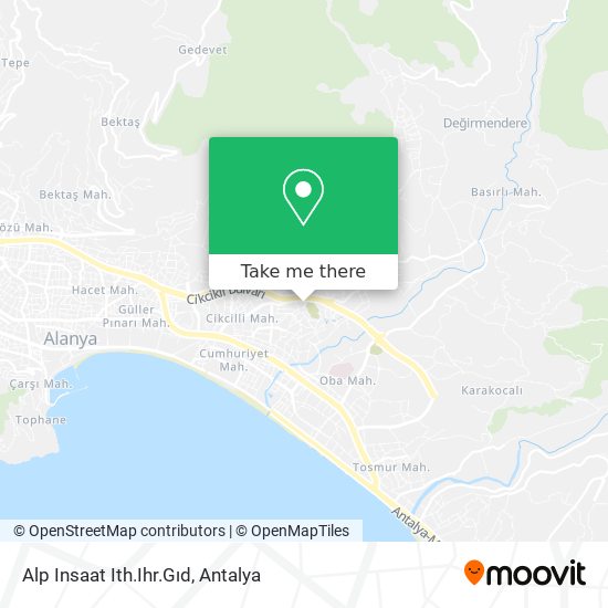Alp Insaat Ith.Ihr.Gıd map