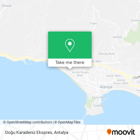 Doğu Karadeniz Ekspres map