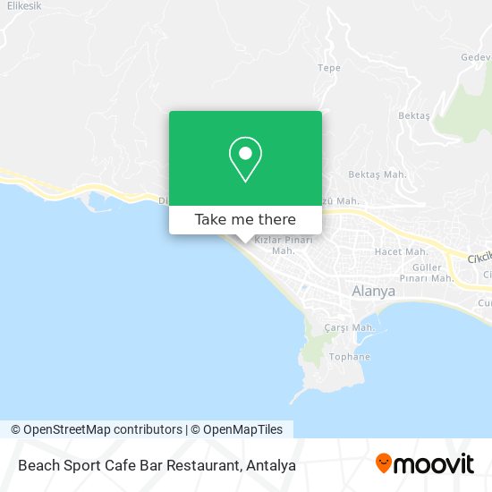 Beach Sport Cafe Bar Restaurant map