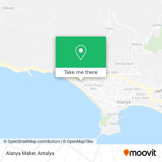 Alanya Maker map