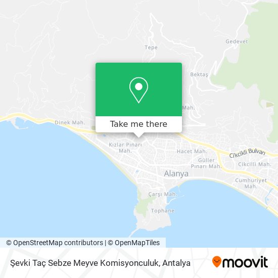 Şevki Taç Sebze Meyve Komisyonculuk map