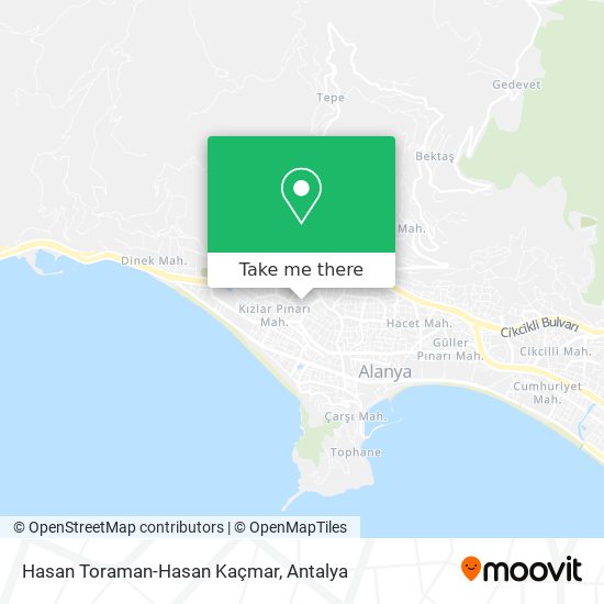 Hasan Toraman-Hasan Kaçmar map