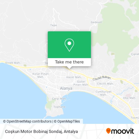 Coşkun Motor Bobinaj Sondaj map