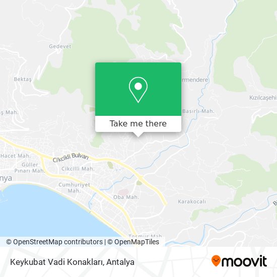 Keykubat Vadi Konakları map