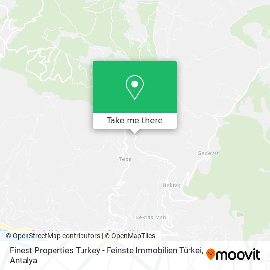 Finest Properties Turkey - Feinste Immobilien Türkei map