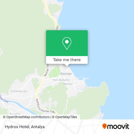 Hydros Hotel map