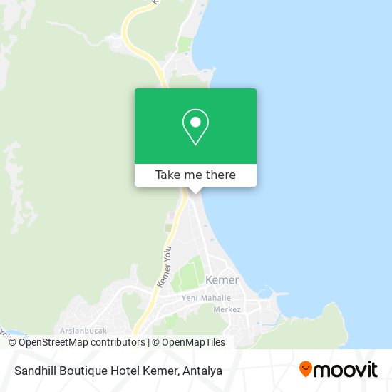 Sandhill Boutique Hotel Kemer map