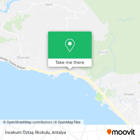 İncekum Öztaş İlkokulu map