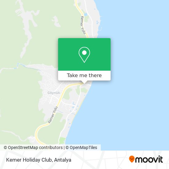 Kemer Holiday Club map