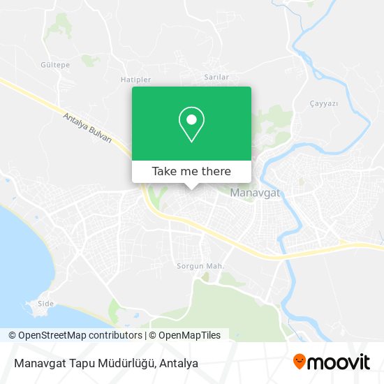 Manavgat Tapu Müdürlüğü map