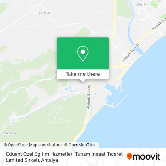 Eduant Ozel Egıtım Hızmetlerı Turızm Insaat Tıcaret Lımıted Sırketı map