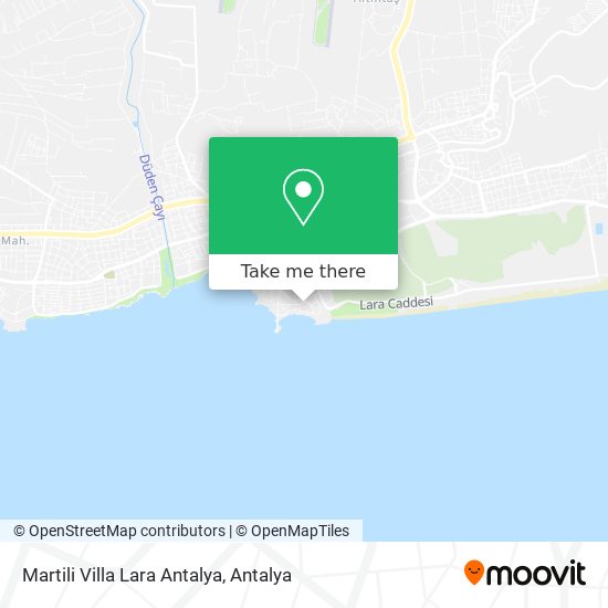 Martili Villa Lara Antalya map