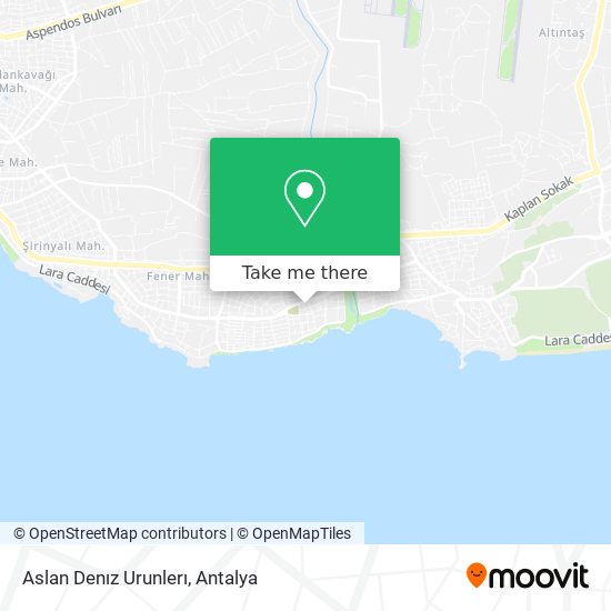 Aslan Denız Urunlerı map