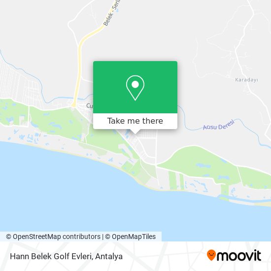 Hann Belek Golf Evleri map