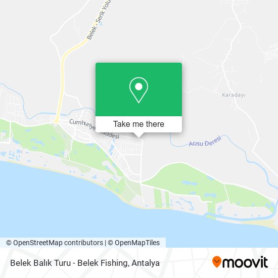 Belek Balık Turu - Belek Fishing map
