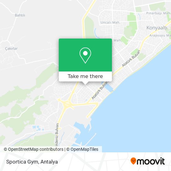 Sportica Gym map