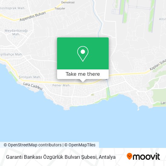 Garanti Bankası Özgürlük Bulvarı Şubesi map