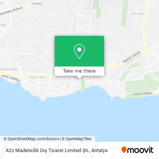 A2z Madencilik Dış Ticaret Limited Şti. map