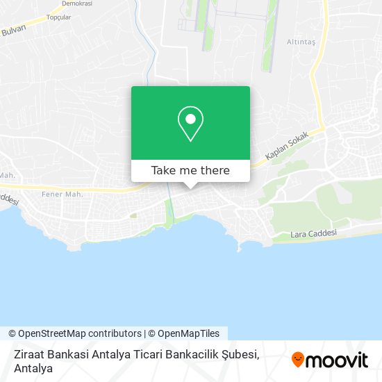 Ziraat Bankasi Antalya Ticari Bankacilik Şubesi map