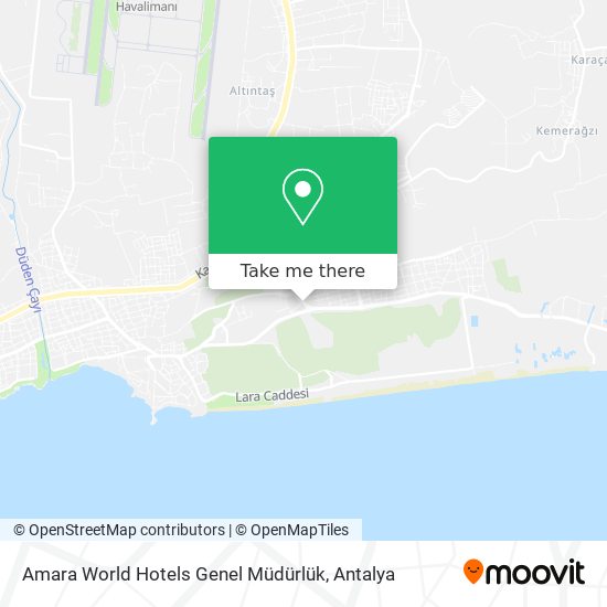 Amara World Hotels Genel Müdürlük map