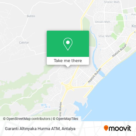 Garanti Altınyaka Hurma ATM map