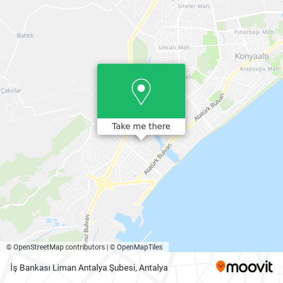 İş Bankası Liman Antalya Şubesi map