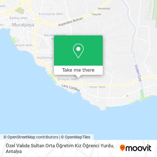 Özel Valide Sultan Orta Öğretim Kiz Öğrenci Yurdu map
