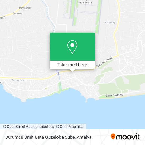 Dürümcü Ümit Usta Güzeloba Şube map