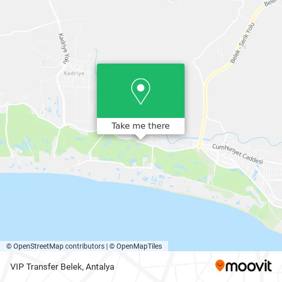 VIP Transfer Belek map