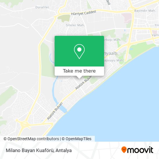 Milano Bayan Kuaförü map