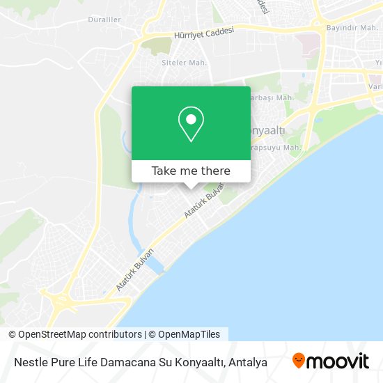 Nestle Pure Life Damacana Su Konyaaltı map