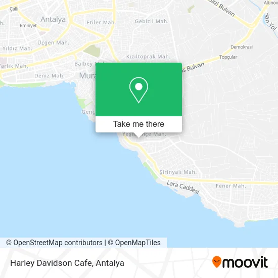 Harley Davidson Cafe map