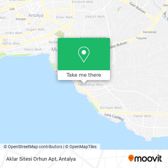 Aklar Sitesi Orhun Apt map