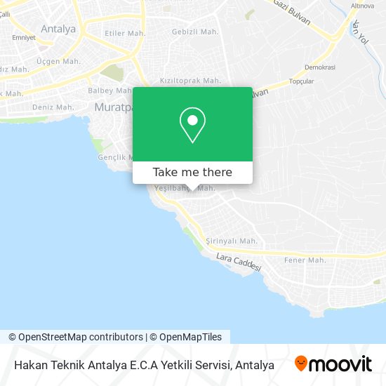 Hakan Teknik Antalya E.C.A Yetkili Servisi map