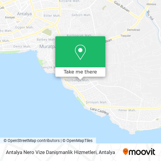 Antalya Nero Vize Danişmanlik Hizmetleri map