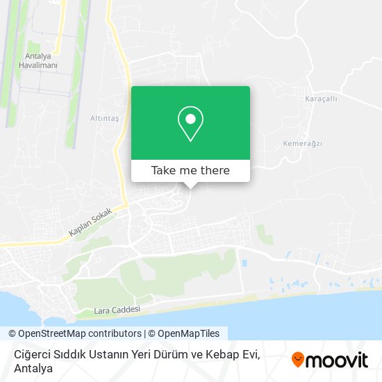 Ciğerci Sıddık Ustanın Yeri Dürüm ve Kebap Evi map