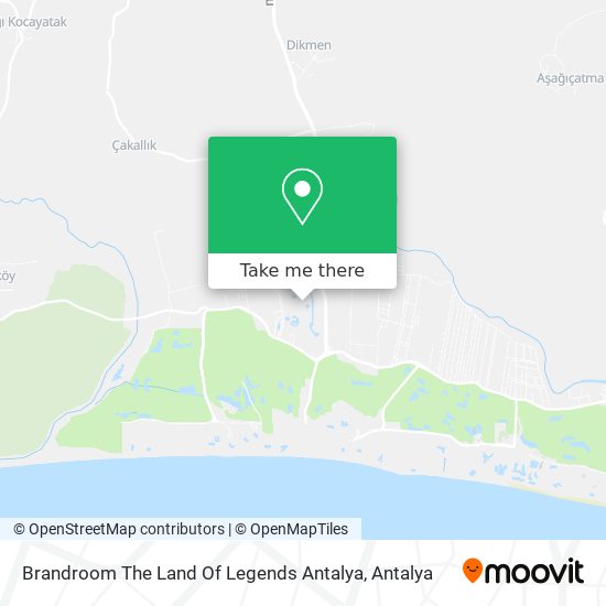 Brandroom The Land Of Legends Antalya map