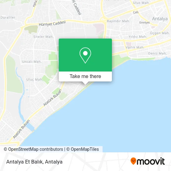 Antalya Et Balık map