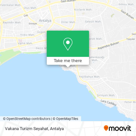 Vakana Turizm Seyahat map