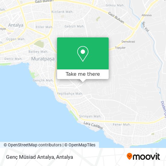 Genç Müsiad Antalya map
