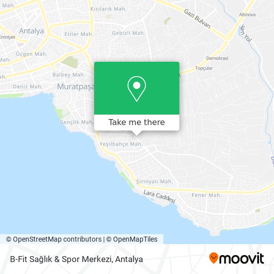 B-Fit Sağlık & Spor Merkezi map