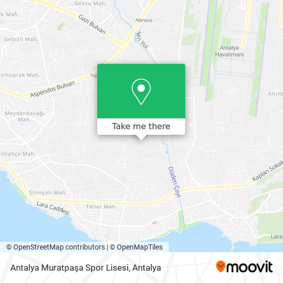 Antalya Muratpaşa Spor Lisesi map