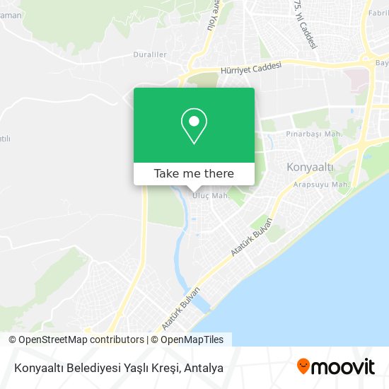 Konyaaltı Belediyesi Yaşlı Kreşi map