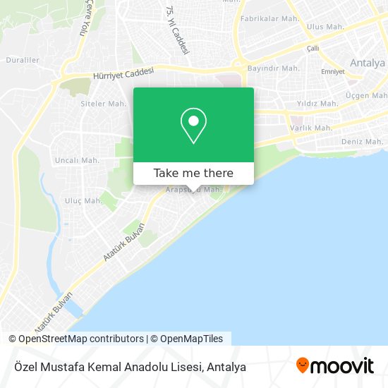 Özel Mustafa Kemal Anadolu Lisesi map