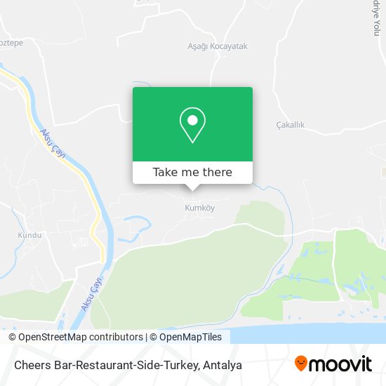 Cheers Bar-Restaurant-Side-Turkey map