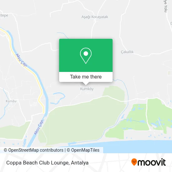 Coppa Beach Club Lounge map