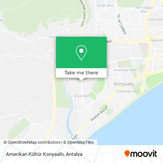 Amerikan Kültür Konyaaltı map