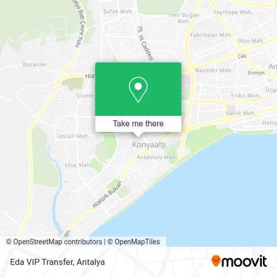 Eda VIP Transfer map