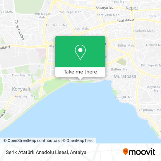 Serik Atatürk Anadolu Lisesi map