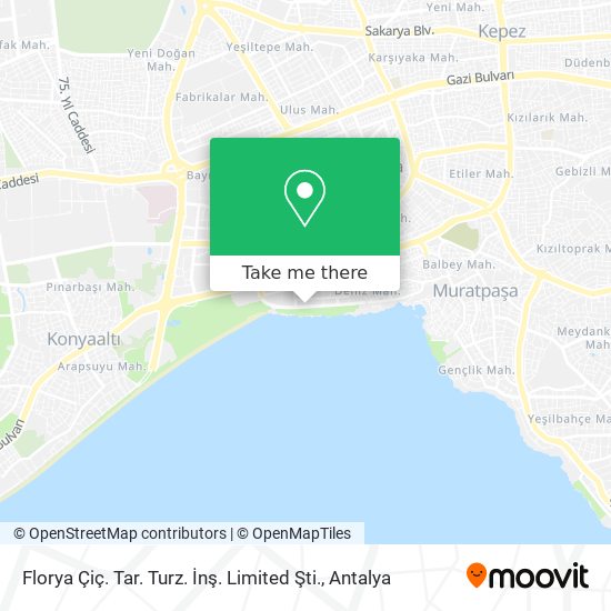 Florya Çiç. Tar. Turz. İnş. Limited Şti. map